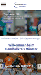 Mobile Screenshot of handballkreis-muenster.de